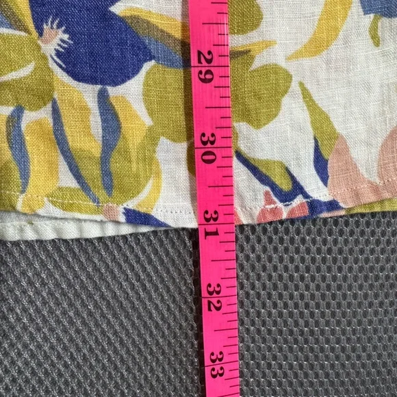 Lauren Ralph Lauren 100% Linen Relaxed Fit Floral Short Sleeve Shirt Size 3X - Picture 13 of 13